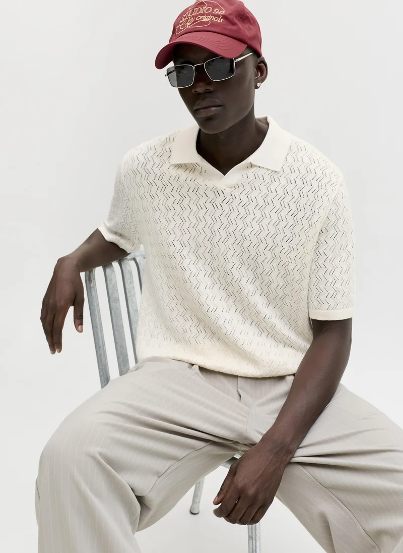 JACK & JONES  Short Sleeve Knitted Polo for Men | Best Price UAE