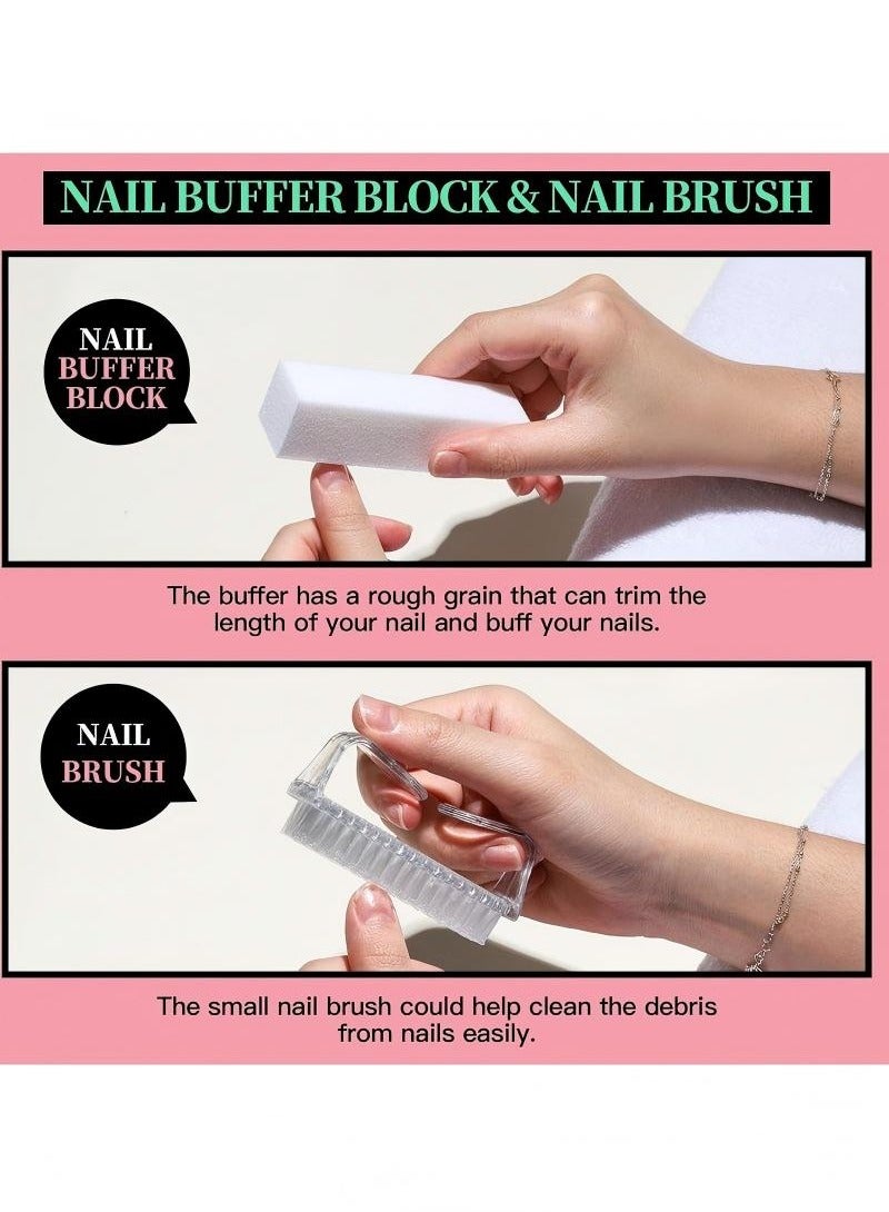 Pedicure Kit Hand Foot Manicure Care Set，Nail Files 100/180, Nail Buffer Block, Cuticle Nippers, Cuticle Pusher, Cuticle Trimmer,Nail Tools - Image 2