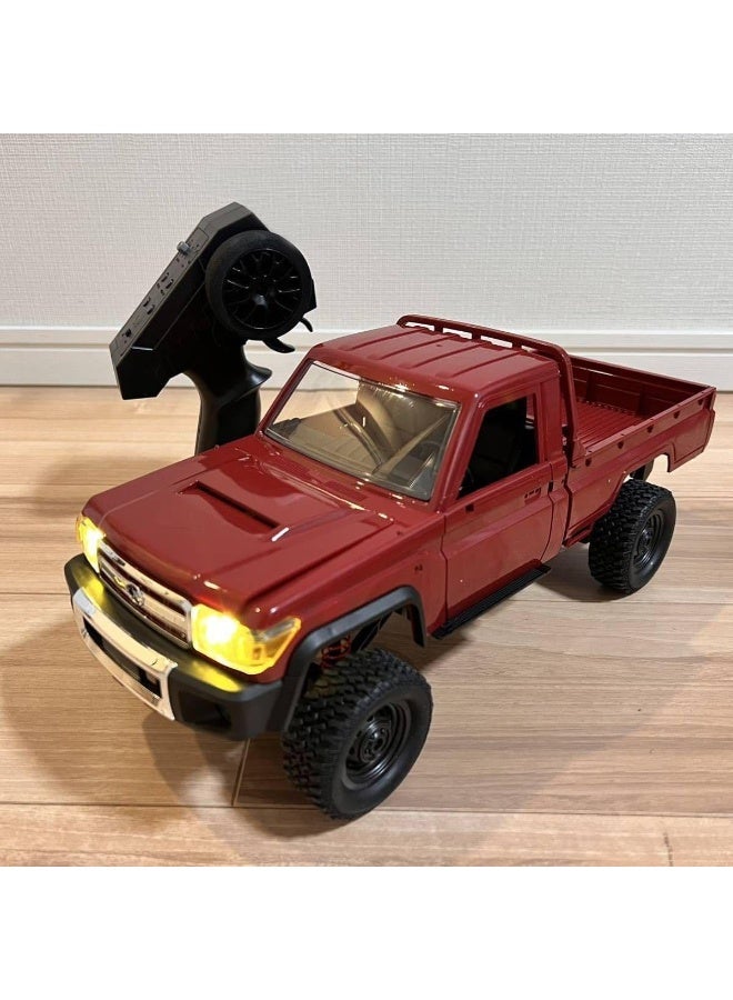 Wheels RC Crawler 1/12 RC Truck 4x4 RC Rock Crawler Toyota LC79 Remote Control Pickup 2.4Ghz All Terrain with 280 Brushed Motor Proportional Throttle Steering RTR Hobby Toy for Adult MN-82 - Image 2
