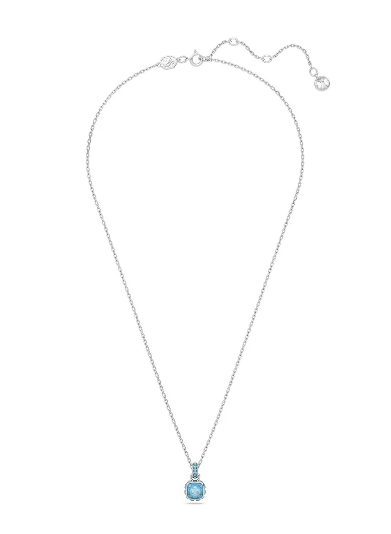 SWAROVSKI December Birthstone Pendant Rhodium Plated Necklace