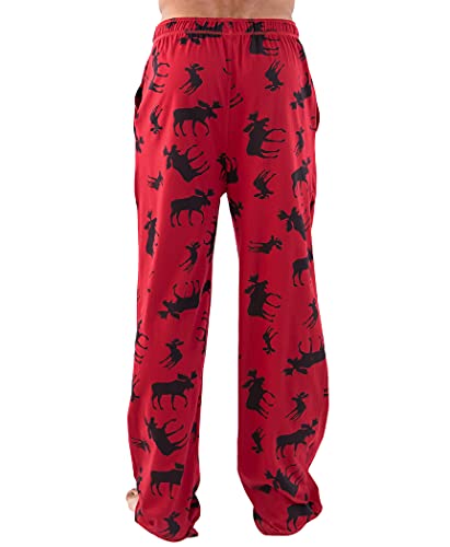 Lazy One Animal Pajama Pants for Men, Men's Separate Bottoms, Lounge Pants (Classic Moose, X-Small) - Image 2