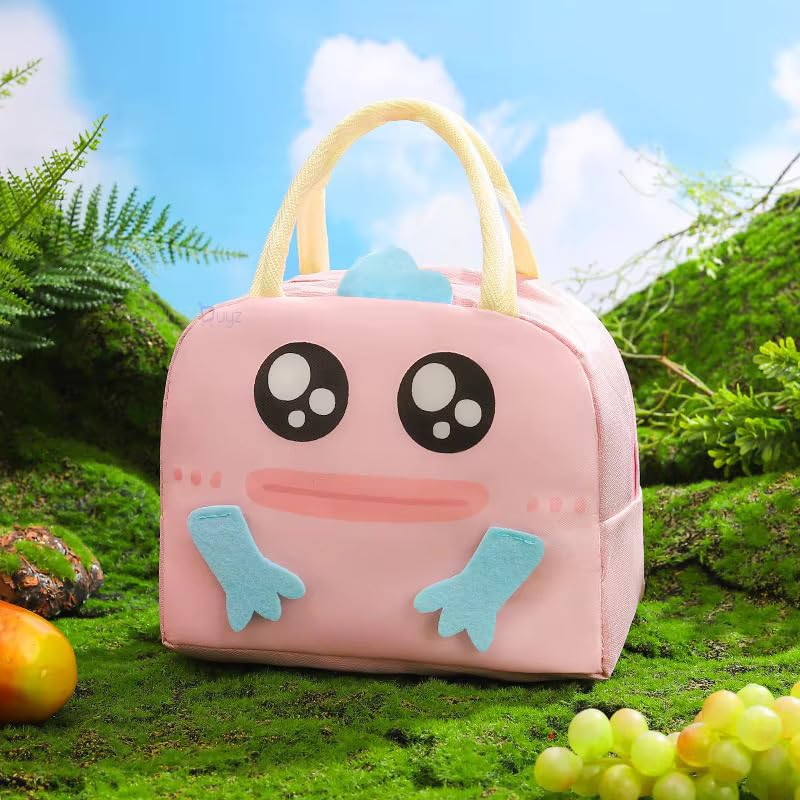 INSTABUYZ 3D Printed Hot & Cold Leak Proof Lunch Bag for Office School Kids Men & Women Storage Bag with Handle Tiffin Bag (Printed Pink) - Image 1