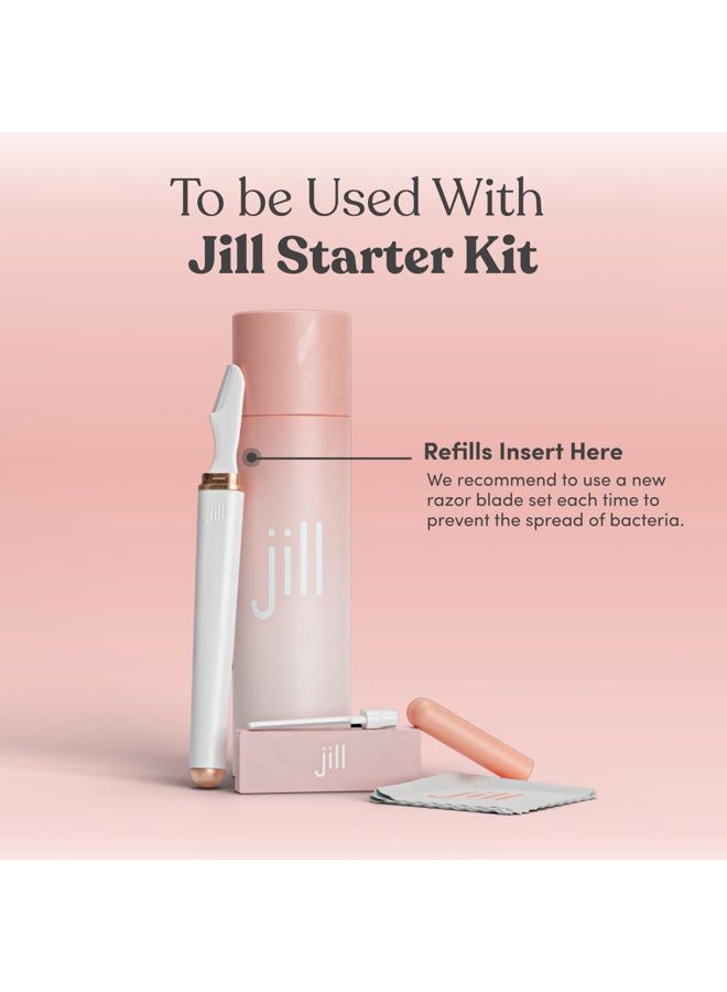 Jill Shave Set Refill for Dermaplane Hair Removal - Skin First Blades for Women to Exfoliate and Smooth Skin (4 Shave Sets, 8 Blades) - Image 2