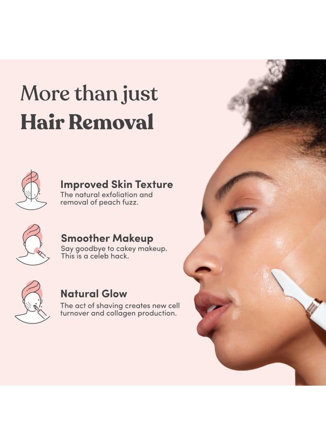 Jill Shave Set Refill for Dermaplane Hair Removal - Skin First Blades for Women to Exfoliate and Smooth Skin (4 Shave Sets, 8 Blades) - Image 4