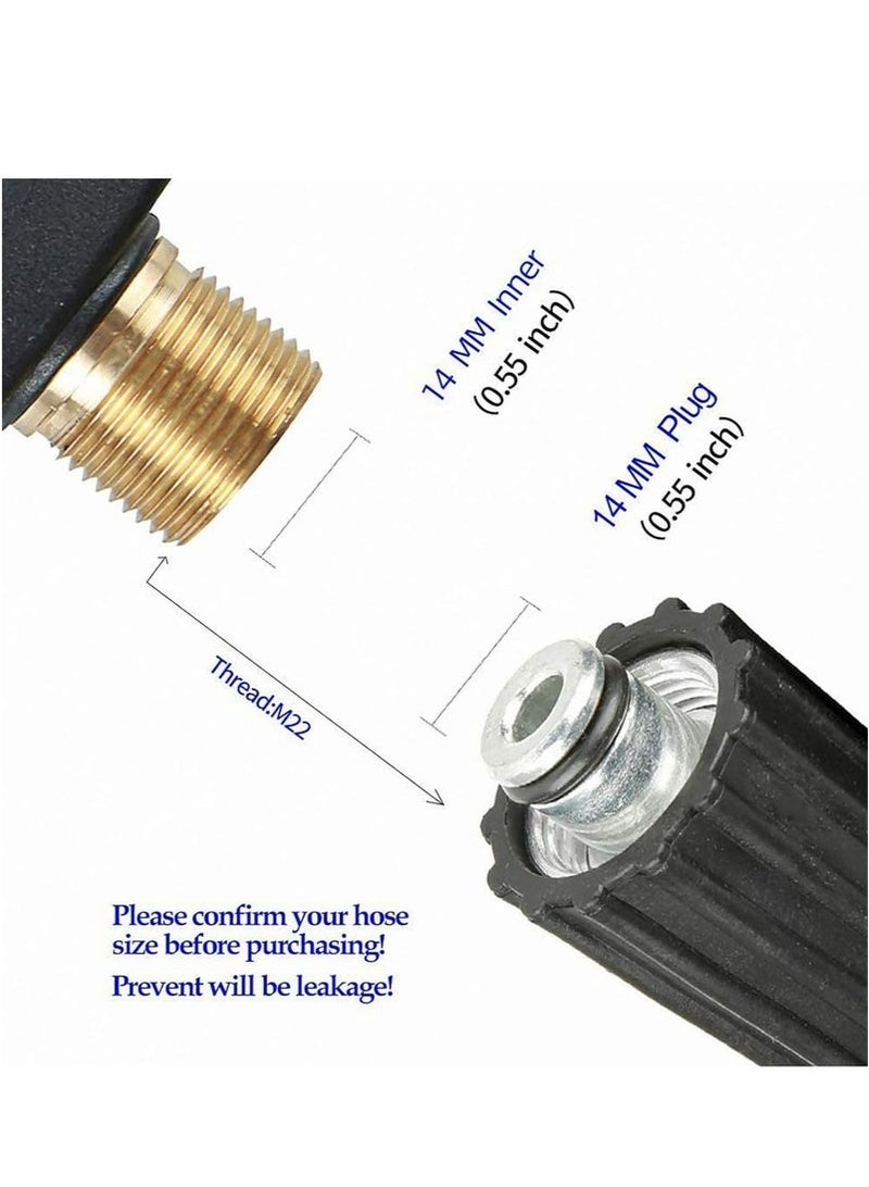 Bukela 5 colors 3000 PSI High Pressure Washer tool with Quick Connect Nozzles and M22 Hose Connector - Powerful Cleaning Tool for Cars, Patios, and More - Image 3