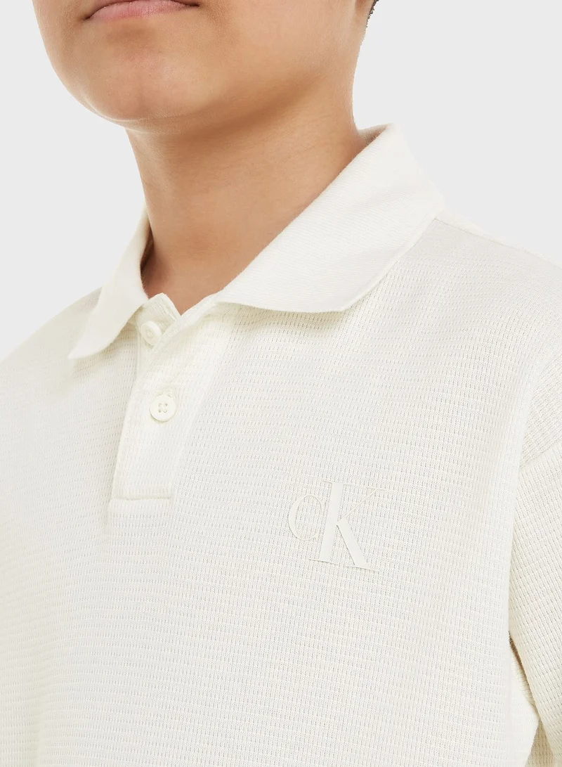 Calvin Klein Jeans Kids Logo Polo T-Shirt