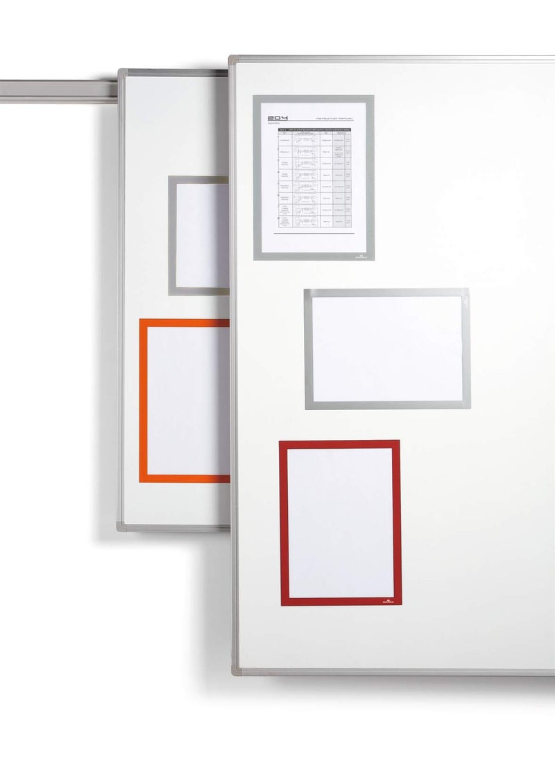 Durable 5 Pcs Magnetic Display Frame A4 Blue, Sign Holder for Documents & Notices - Image 2