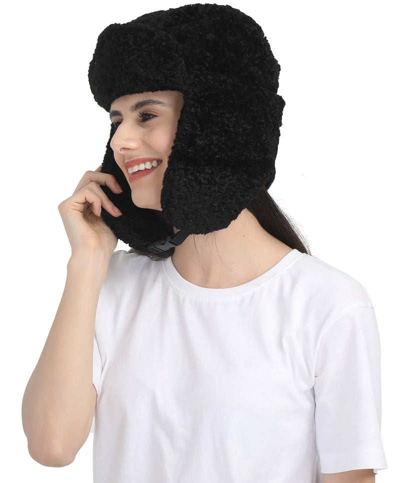 HIVER Face mask Balaclavas Fleece Thick Full Cover for Winter, Face Mask for Riding Bike, Trekking snow Cap Winter Balaclava Mask (Black) - Image 2