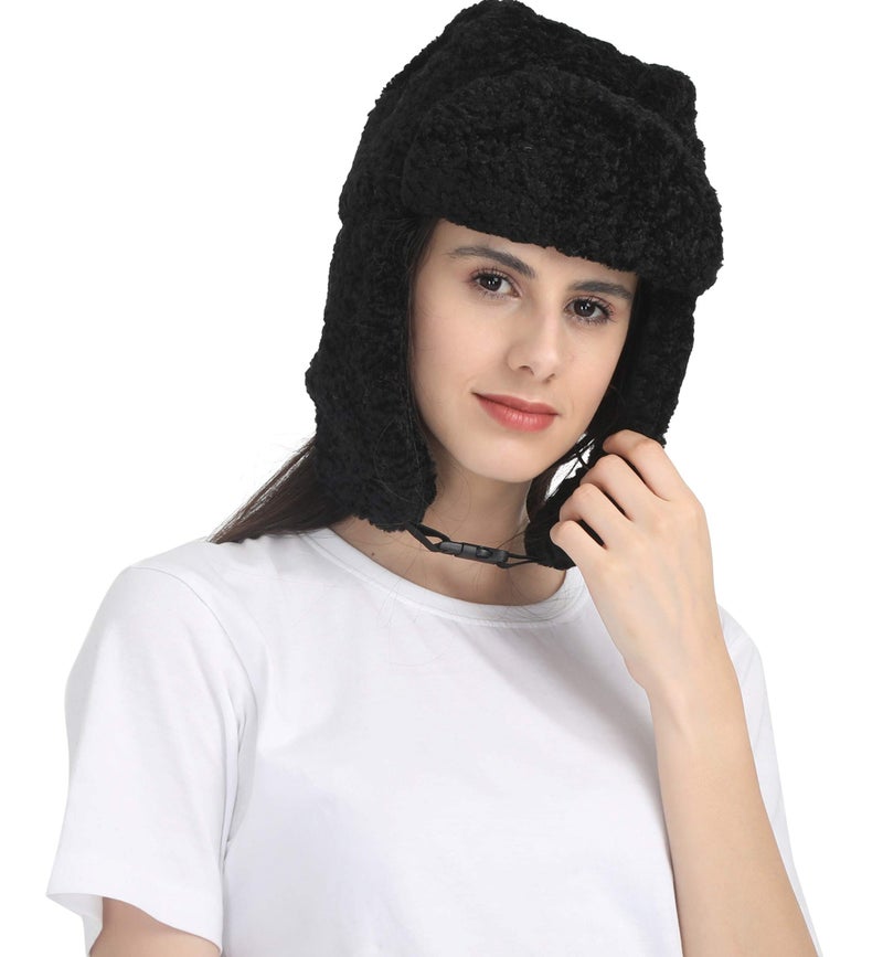 HIVER Face mask Balaclavas Fleece Thick Full Cover for Winter, Face Mask for Riding Bike, Trekking snow Cap Winter Balaclava Mask (Black) - Image 1