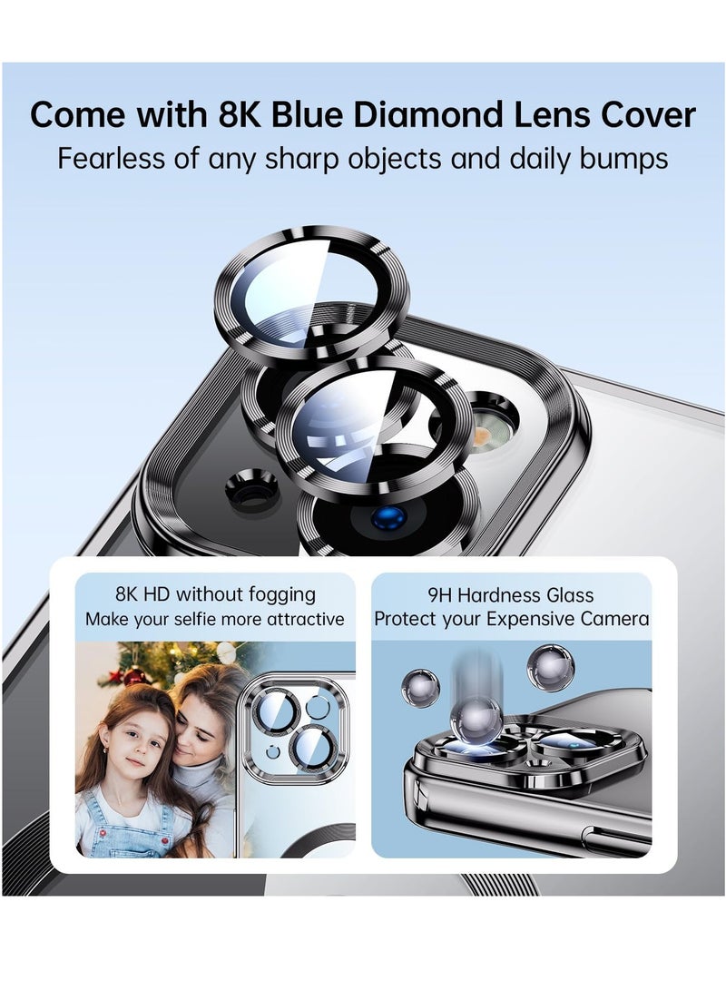 ELTRAZONE Black iPhone 15 Plus Case – Integrated Camera Lens Protection, Military Grade Drop Protection, TOP N56 Magnets, MagSafe Compatible - Image 3