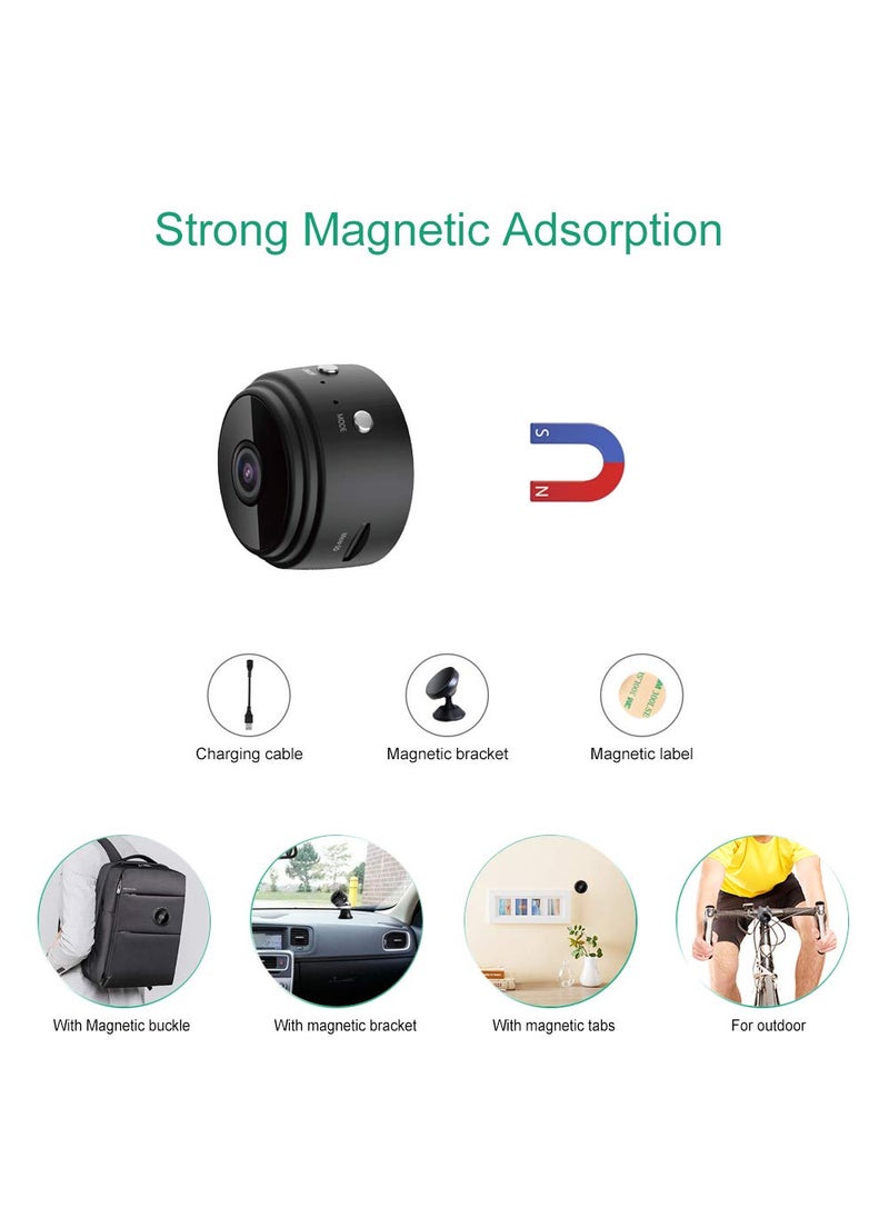 TECHNOVIEW TECHNOVIEW Mini WiFi Camera HD 1080P Wireless Hidden Camera Video Camera Small Nanny Cam with Night Vision and Motion Activated Indoor Use Security Cameras Surveillance Cam for Car Home Office  - Image 5