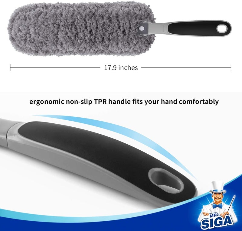 Mr Siga MR.SIGA Lint Free Microfiber Duster - Washable Household Cleaning Tool - Image 3