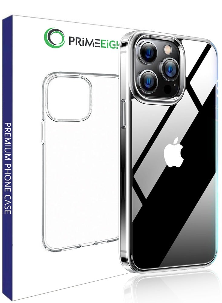 PRIMEEIGHT Transparent Crystal Clear iPhone 13 Pro Max Case 6.7 inch Shockproof Curved Edges Case HD Clear Anti Scratch iPhone 13 Pro Max Protective Case - Image 1