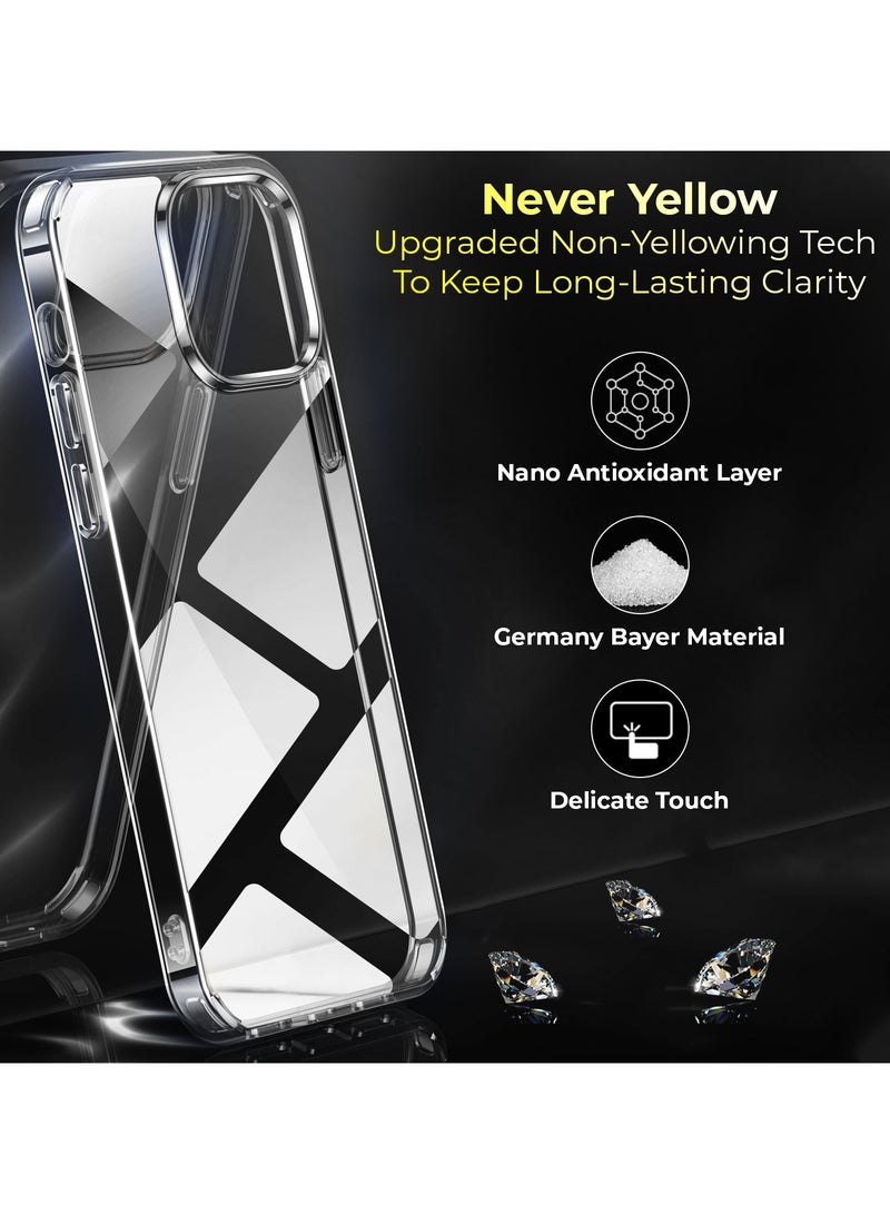 PRIMEEIGHT Transparent Crystal Clear iPhone 13 Pro Max Case 6.7 inch Shockproof Curved Edges Case HD Clear Anti Scratch iPhone 13 Pro Max Protective Case - Image 4