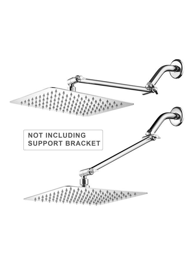 رأس دش المطر بضغط عال فضي 32 x 6.50 x 32سم - Image 5