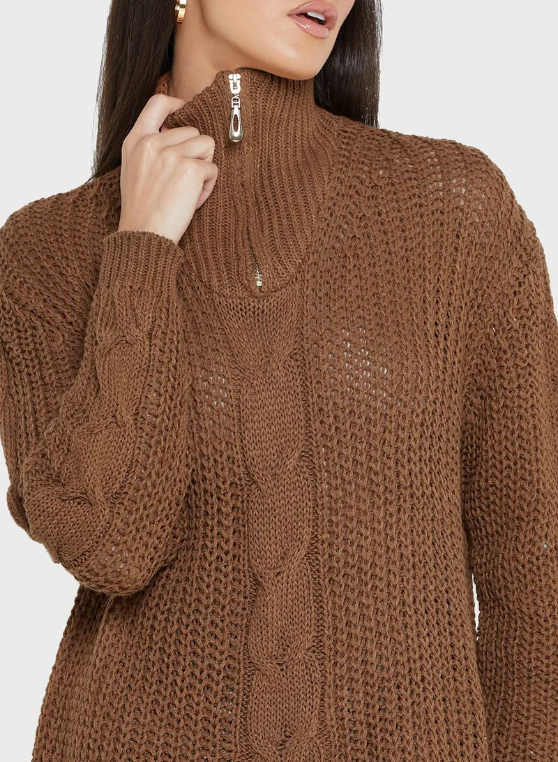 ELLA Front Detailed Sweater