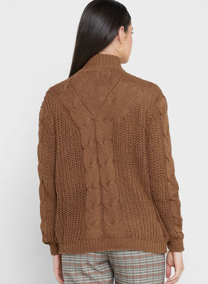 ELLA Front Detailed Sweater