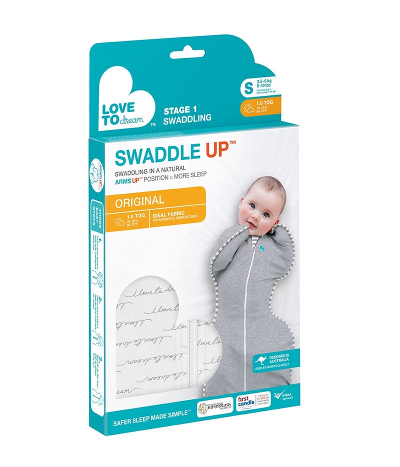 Love to Dream Swaddle UP Self-Soothing Sleep Sack 8-13 lbs., Dramatically Better Sleep, Snug Fit Calms Startle Reflex, 1.0 TOG, Dreamer, Small - Image 5