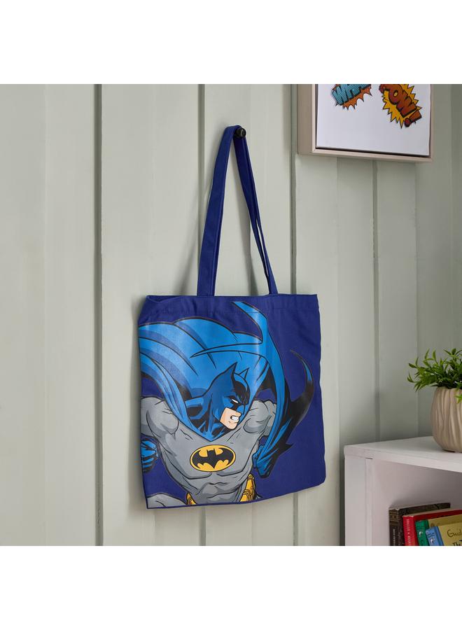 هوم بوكس حقيبة تسوق من القماش القطني بطبعة باتمان - 34×39 سم - Image 1