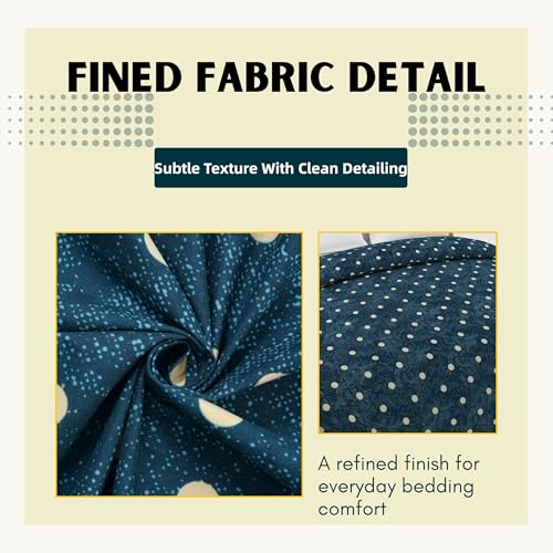 BELVOSTUM280 TC Luxurious Glace Cotton Duvet Cover/Comforter Cover/AC Quilt Cover King Size/Dohar/90 X100 Inches - (Blue.) - Image 4