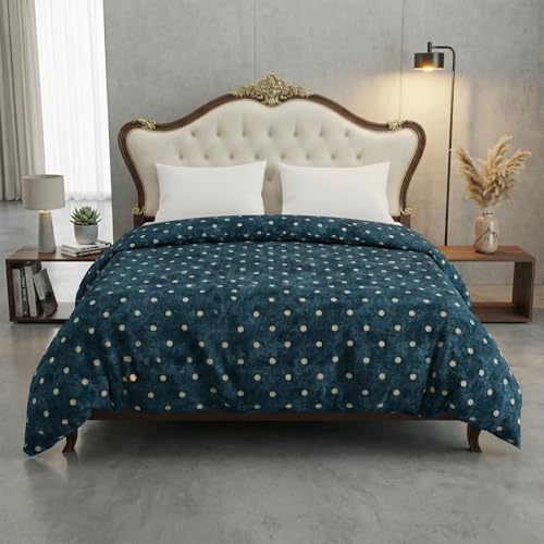 BELVOSTUM280 TC Luxurious Glace Cotton Duvet Cover/Comforter Cover/AC Quilt Cover King Size/Dohar/90 X100 Inches - (Blue.) - Image 1