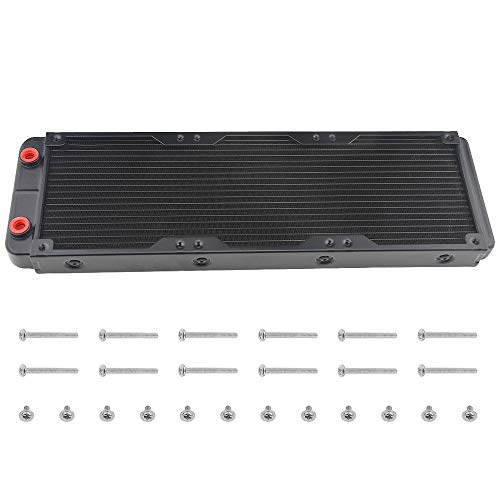 BXQINLENX 18 Pipe Aluminum Heat Exchanger Radiator for PC CPU CO2 Laser Water Cool System Computer 360mm(B) - Image 1