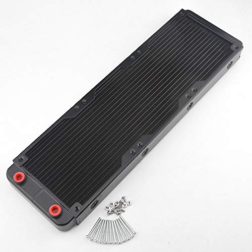 BXQINLENX 18 Pipe Aluminum Heat Exchanger Radiator for PC CPU CO2 Laser Water Cool System Computer 360mm(B) - Image 2