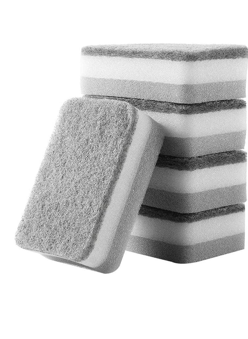 Scrolls Dishwashing Sponge, Cleaning Sponge, Multi-function Kitchen Sponge for Everyday Jobs, Dual-Sided Cleaning Sponge for Dishwashing, Kitchen, Bathroom, 5 Pcs - Image 1