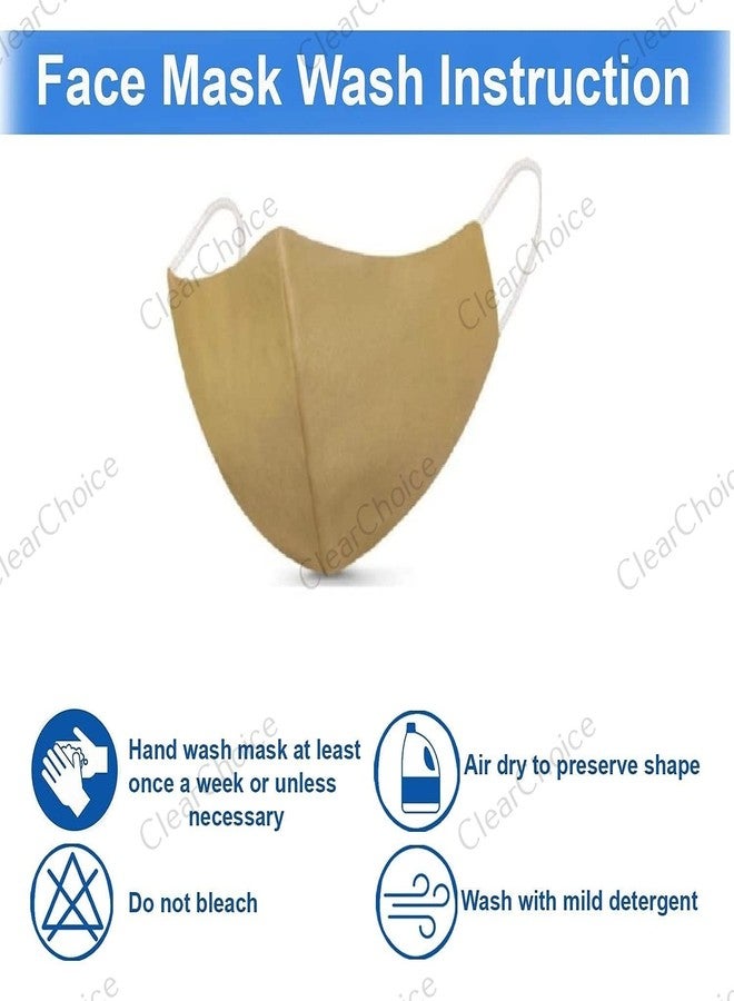 ClearChoice:- Soft Cloth Face Mask,Washable Unisex Face Cover Mask for Adult, Men, Women,girls(Multi color)(combo) - Image 2