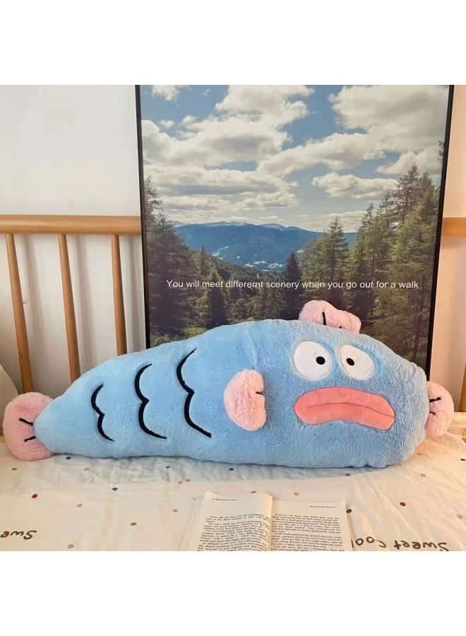 Long Clown Fish Pillow Girl Sleeping Clip Leg Bed Doll Doll Doll Big Side Sleeping Pillow Cushion-Specification:90cm 【comfortable And Soft, Quality Guaranteed】-Color:Blue Clownfish Pillow - Image 2