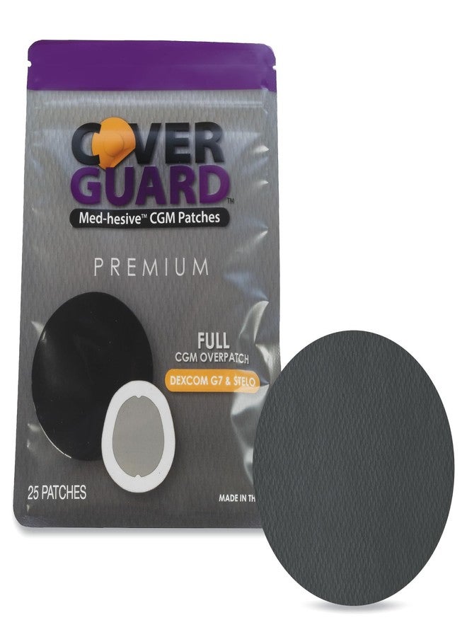 كوفر غارد لاصقة CoverGuard CGM | ديكسكوم G7، ستيلو | تصميم أسود بتغطية كاملة | 25 لاصقة | لاصق مقاوم للماء | مقاوم للتلف | سهل الاستخدام والإزالة | صنع في الولايات المتحدة الأمريكية | حماية المستشعر - Image 1