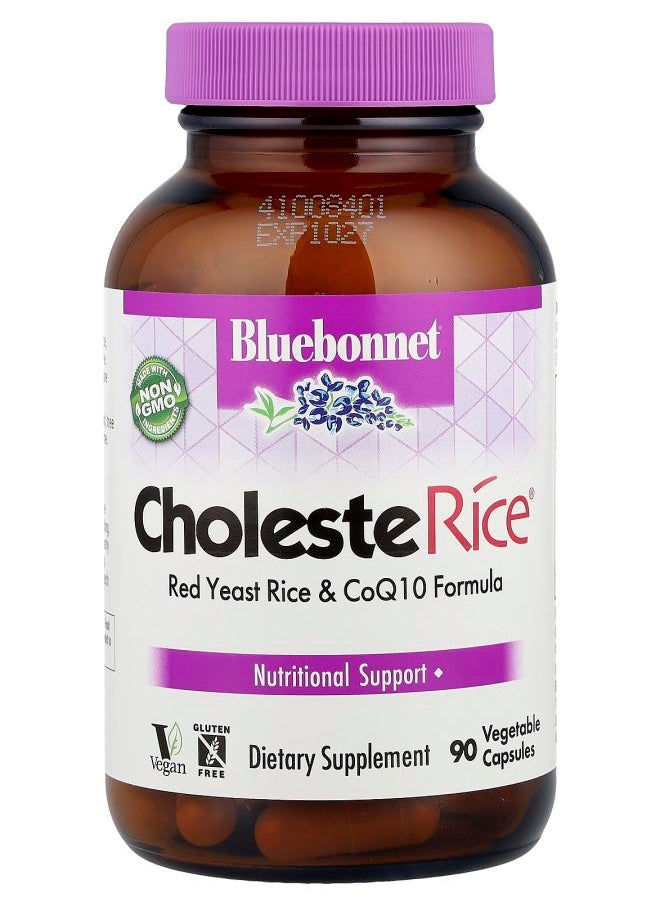 Bluebonnet Nutrition CholesteRice® 90 Vegetable Capsules  - Image 1