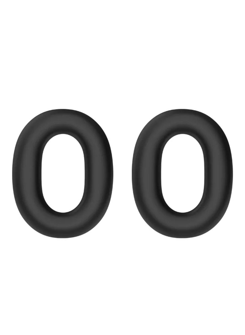 Headphone Cover for Sony WH-1000XM6 3-in-1 Silicone Case Skin Full Set Headband Protector Inner Outer Ear Cushion Covers For Sony WH-1000 XM6 Accesories (Black) - Image 4