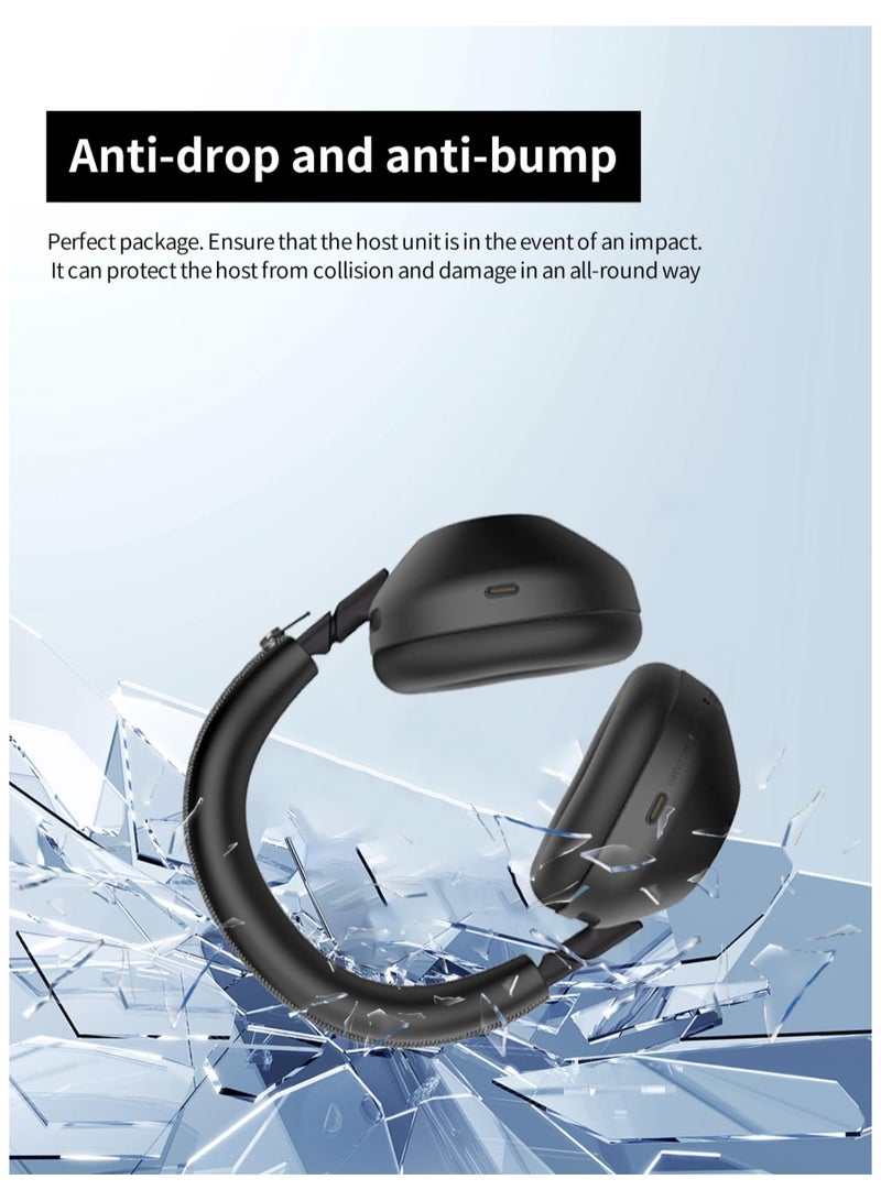 Headphone Cover for Sony WH-1000XM6 3-in-1 Silicone Case Skin Full Set Headband Protector Inner Outer Ear Cushion Covers For Sony WH-1000 XM6 Accesories (Black) - Image 5