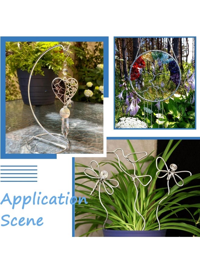 PH PandaHall Pandahall 5 Gauge Aluminum Wire 4Mm Thickness Silver Color Flexible Metal Floral Wrapping 10M/32Ft Manual Arts Jewelry Making Wire For Diy Crafts - Image 3