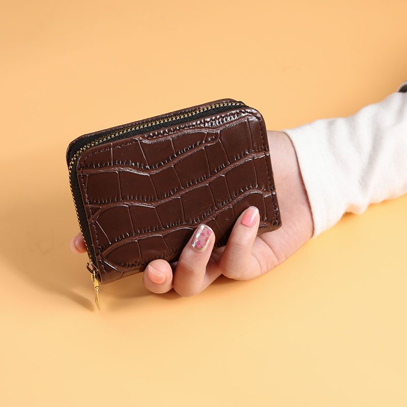 Multifunctional Solid Color PU Leather Wallet, RFID Blocking Design Portable Daily Storage Purse for Cards Cash Coin Business Use - Image 3