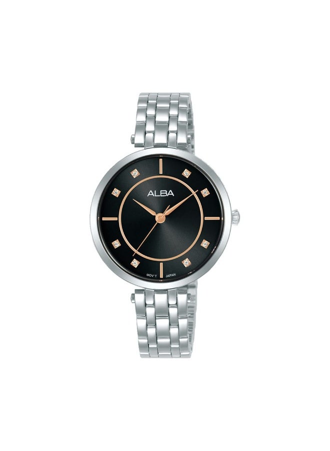 ALBA LADIES' Fashion Stainless Steel Black dial ARX081X - Image 1