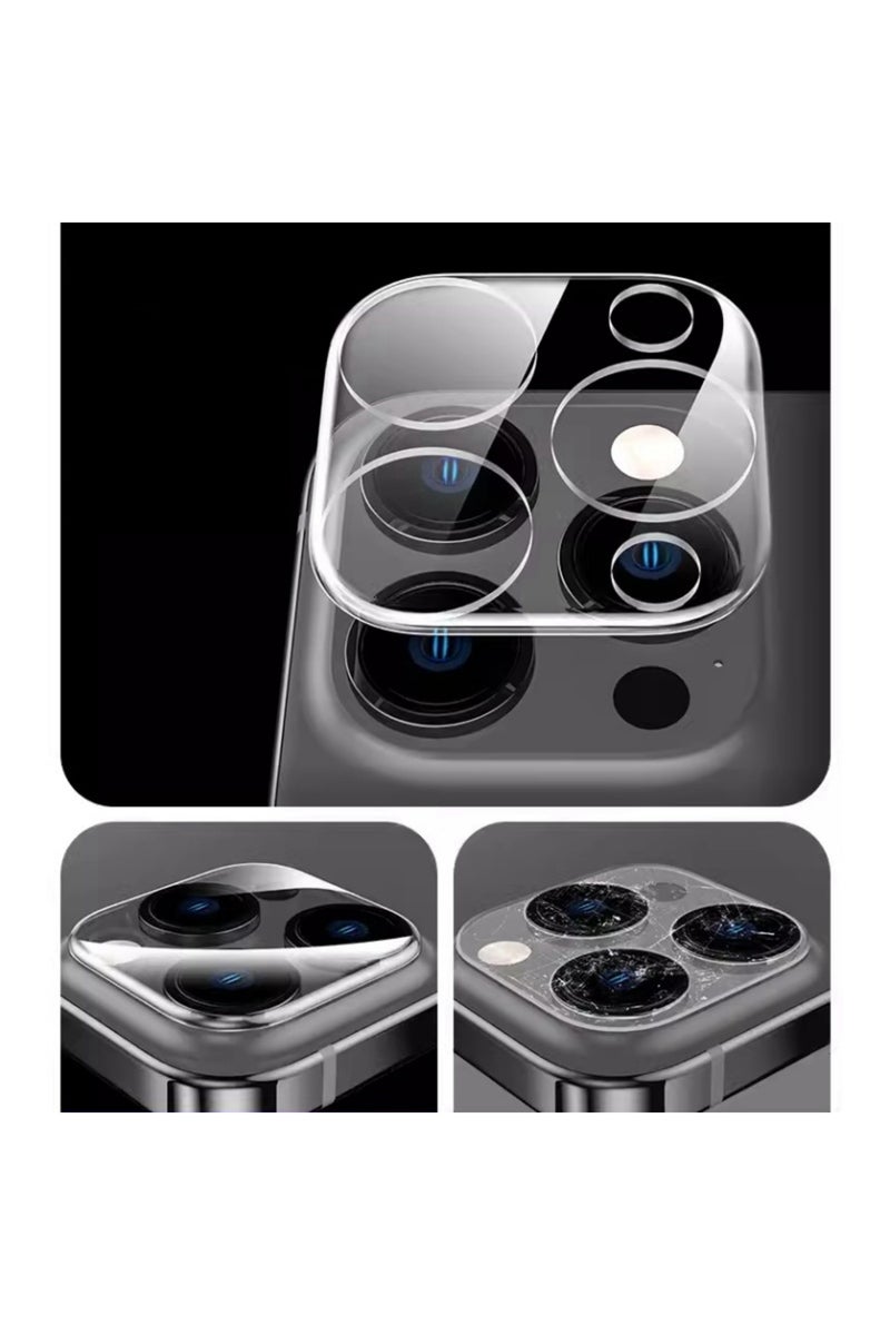 إيروريكس عدسات كاميرا زجاجية ثلاثية لهواتف آيفون 16 برو، متوافقة مع آيفون 16 برو ماكس، 16 بلس، و15 برو، عدسات شفافة عالية الدقة. - Image 5