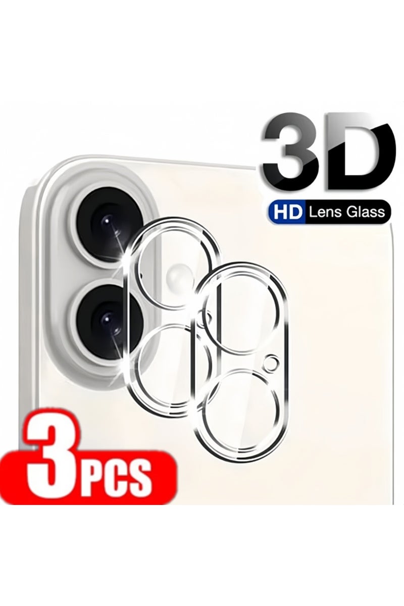 إيروريكس عدسات كاميرا زجاجية ثلاثية لهواتف آيفون 16 برو، متوافقة مع آيفون 16 برو ماكس، 16 بلس، و15 برو، عدسات شفافة عالية الدقة. - Image 1