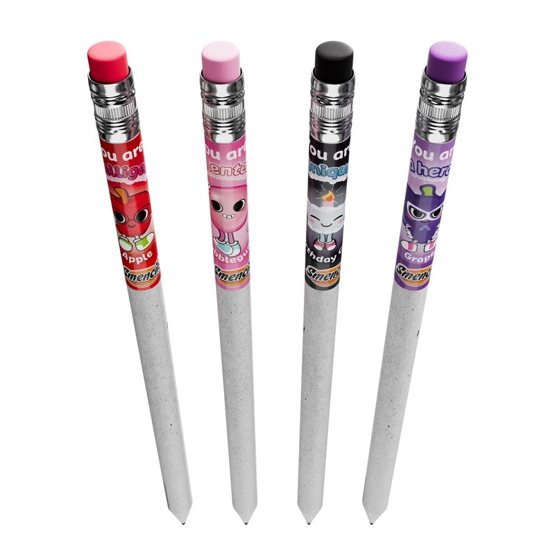 Scentco Smencils Sugar Star Scented Pencils â€“ HB #2 Graphite Pencils Made from Recycled Newspapers, 4 Pack, Long-Lasting Gourmet Scents, Fun School Supplies & Gifts for Kids, Teachers, Classroom Rewards - Image 4
