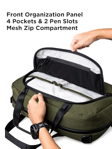 ALPAKA Bravo Brief - 16 Inch Laptop Briefcase, Green Computer Bag with Weatherproof Axoflux 400D Fabric, Messenger Bag for Men and Women, Business Shoulder Bag for Work Travel - Image 5