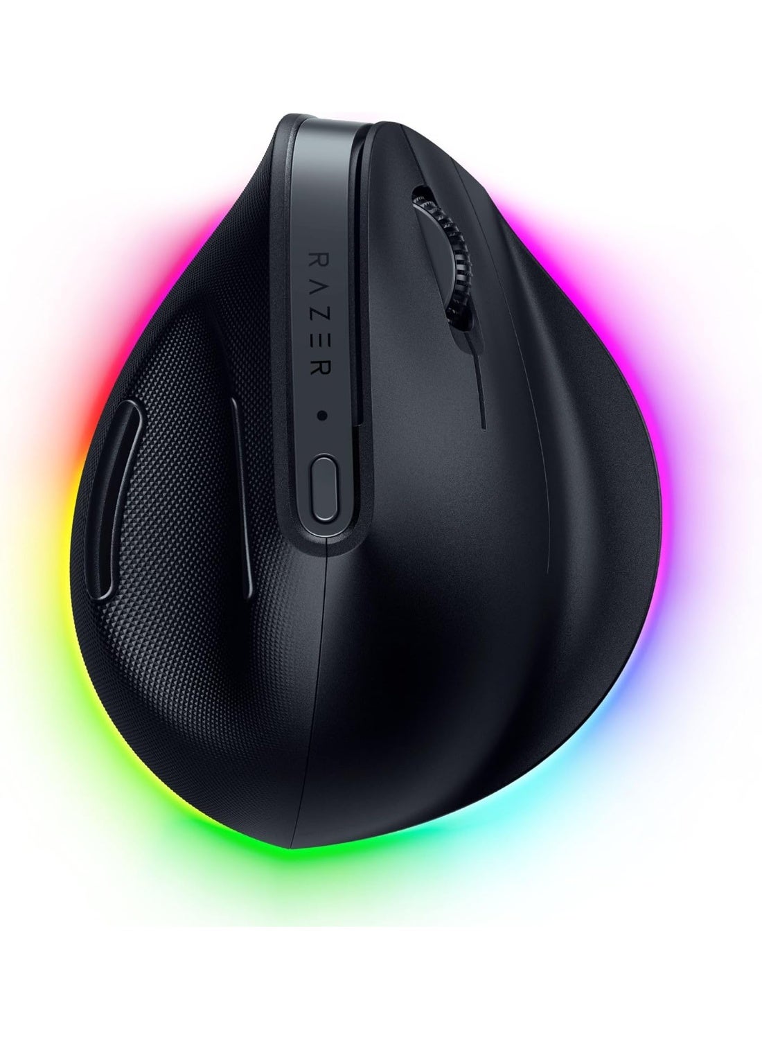 Razer Pro Click V2 Vertical Wireless Mouse: 6 Button Ergonomic Design - One Click AI Prompt - Long Battery Life - Multi Device Connectivity via 2.4GHz, Bluetooth, or USB C Wired Mode - Chroma RGB