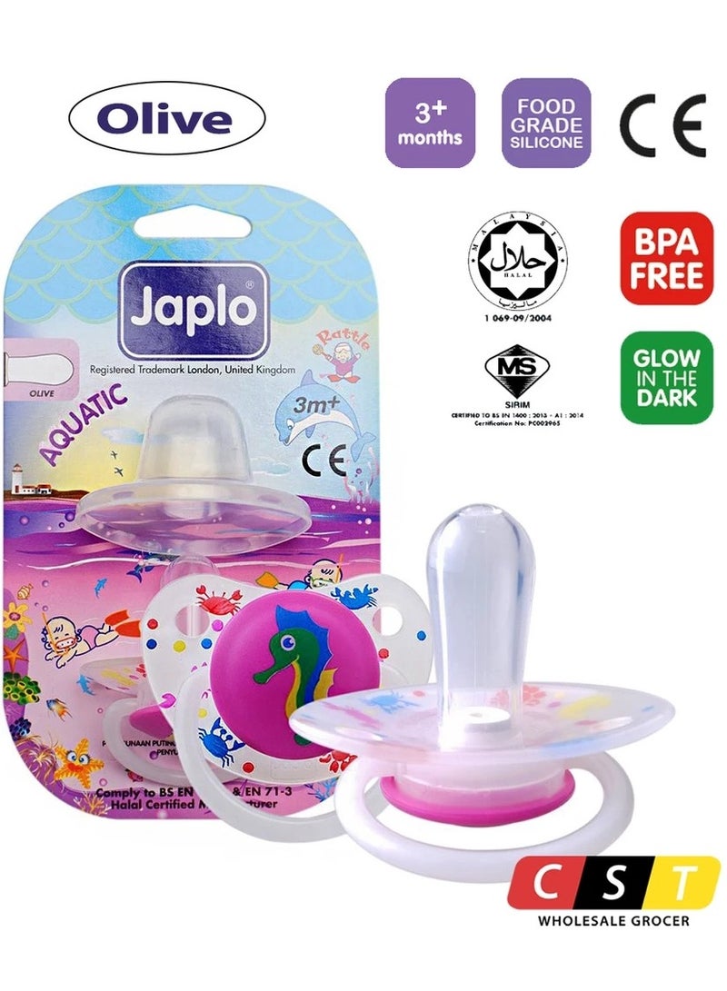 Japlo Aquatic Soother Pacifier for Newborns and Babies Aged 3 Months and Above - Image 2