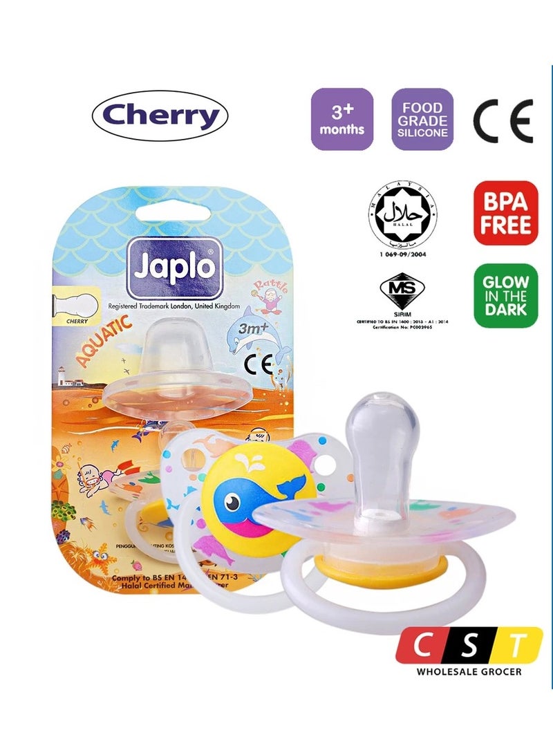 Japlo Aquatic Soother Pacifier for Newborns and Babies Aged 3 Months and Above - Image 3