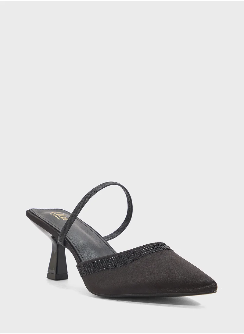 ELLA Slip On Heeled Pump