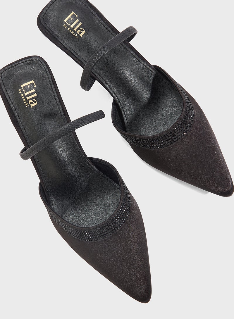 ELLA Slip On Heeled Pump - Image 4