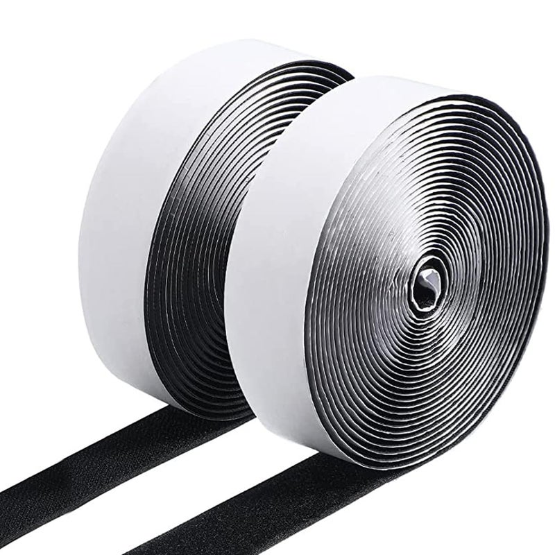 Hook Loop WELPRO Self-Adhesive Hook and Loop Tape Roll, Self Sticky Back Strong Gripping Perfect for DIY | Home, Office, School, and Crafting | for Both Indoor-Outdoor Use (25mm*5meter) - Image 1