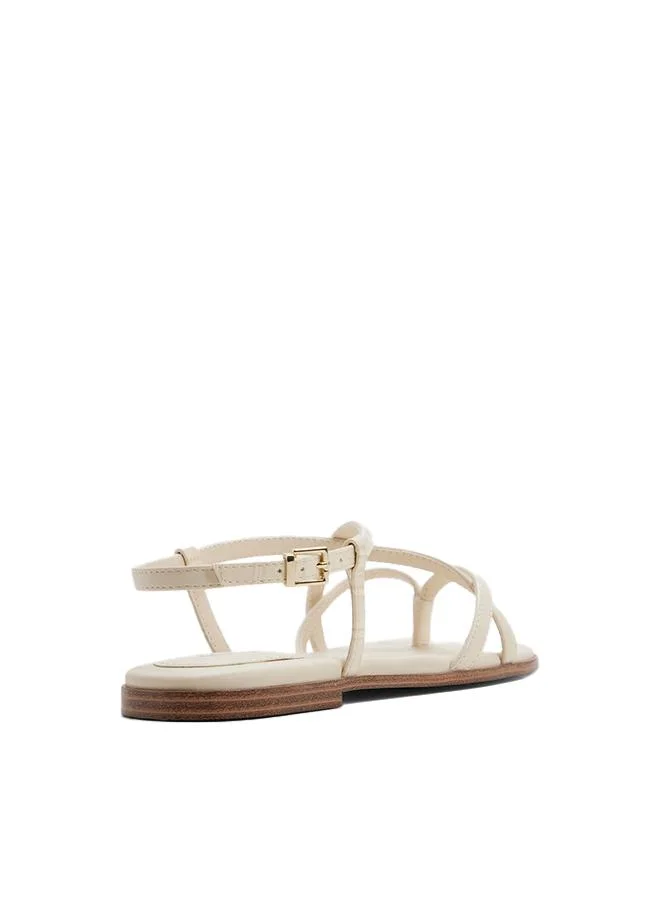 الدو Aury Ladies White Flat Sandals