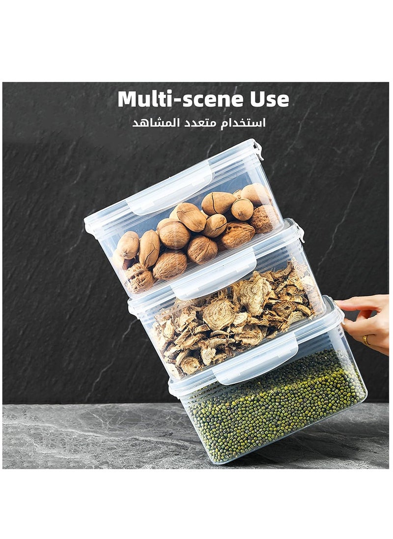 4Pcs Food Storage, Fridge Storage Organizer with Removable Draining Colanders and Lid, Leakproof Fridge Organizer for Fruit, Vegetables, Salad, Berry, Lettuce and Meat Keeper Fresh