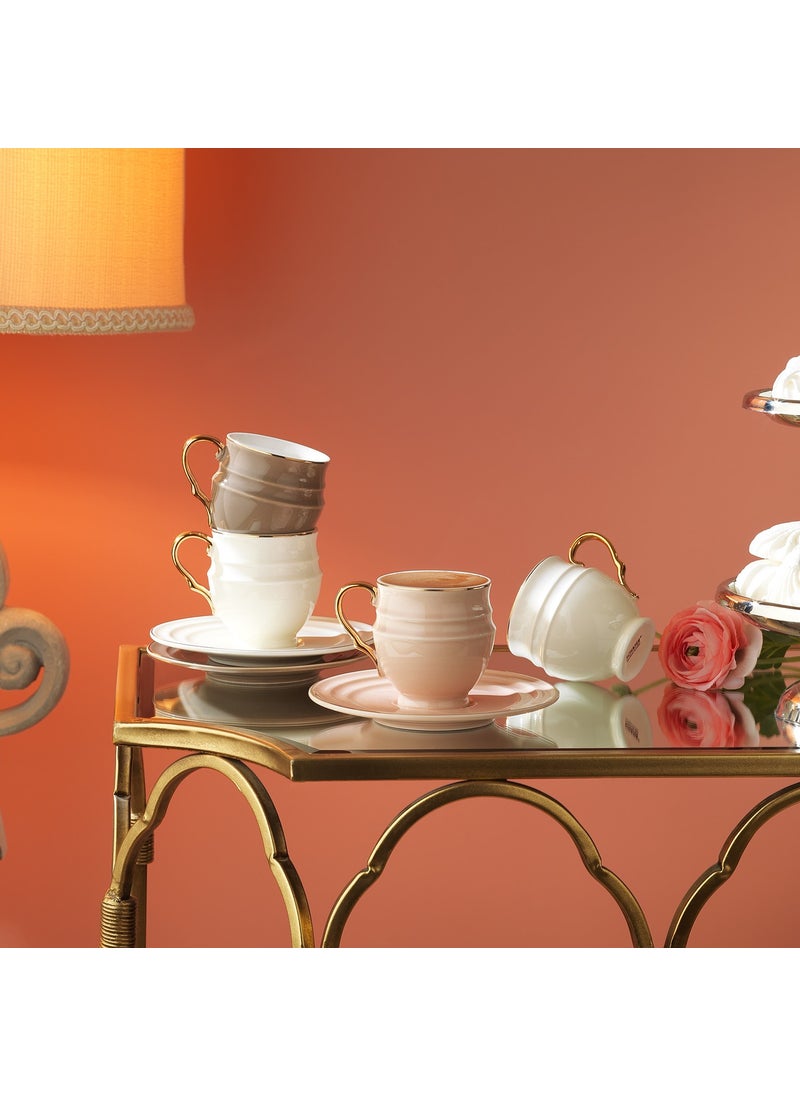 Schafer Vogue Coffee Cup Set for 6 Persons 12 Pieces - Multi Color  - Image 1